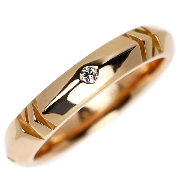 ティファニー K18PG ダイヤモンド リング 0.10ct アトラスクロス クローズド ナロー
