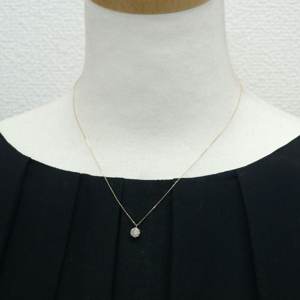 新品 K18YG ダイヤモンド ペンダントネックレス 1.011ct Faint Brown I2 Poor