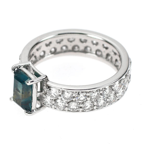希少 Pt900 アレキサンドライト ダイヤモンド リング 1.277ct D2.19ct フルパヴェ