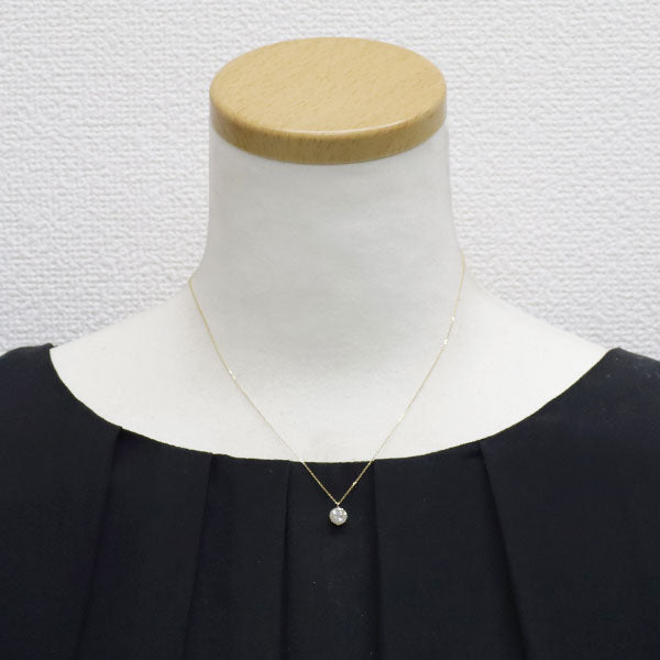 新品 K18YG ダイヤモンド ペンダントネックレス 1.044 Faint Brown I2 Fair