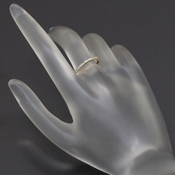 セイレーンアズーロ K18YG パライバトルマリン ダイヤモンド リング 0.11ct D0.02ct ハーフエタニティ