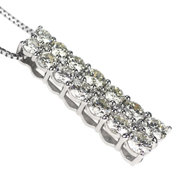 カナディアンダイヤ Pt950/ Pt850 ダイヤモンド ペンダントネックレス 2.00ct