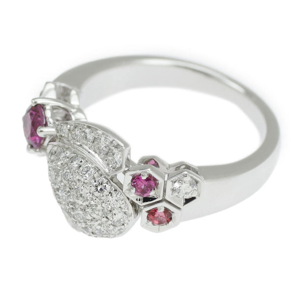 Chaumet K18WG Pink Sapphire Diamond Ring Be My Love #11.0 《Selby Ginza Store》 [S, polished to like new] [Used] Regular price ¥720,000 ⇒ Christmas Sale price ¥600,000