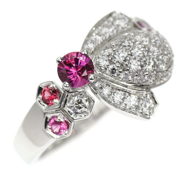 Chaumet K18WG Pink Sapphire Diamond Ring Be My Love #11.0 《Selby Ginza Store》 [S, polished to like new] [Used] Regular price ¥720,000 ⇒ Christmas Sale price ¥600,000