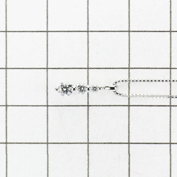 トリロジー Pt ダイヤモンド ペンダントネックレス 0.30ct