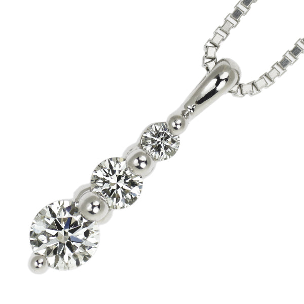 トリロジー Pt ダイヤモンド ペンダントネックレス 0.30ct