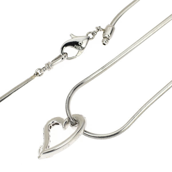 小寺智子 Pt900/ Pt850 ダイヤモンド ペンダントネックレス 0.32ct ハート