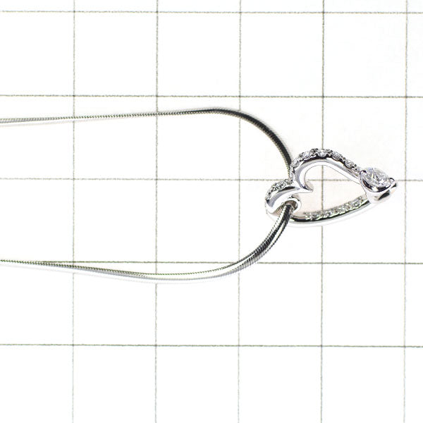 小寺智子 Pt900/ Pt850 ダイヤモンド ペンダントネックレス 0.32ct ハート