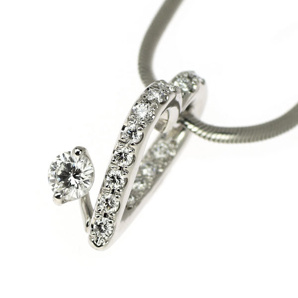 小寺智子 Pt900/ Pt850 ダイヤモンド ペンダントネックレス 0.32ct ハート