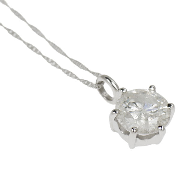 Pt900/ Pt850 ダイヤモンド ペンダントネックレス 1.517ct H I1 VG
