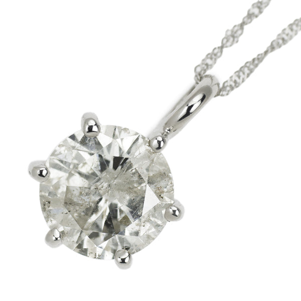 Pt900/ Pt850 ダイヤモンド ペンダントネックレス 1.517ct H I1 VG