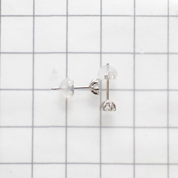 新品 Pt900 サーキュラーブリリアントカット ダイヤモンド ピアス 0.425ct G SI1-2
