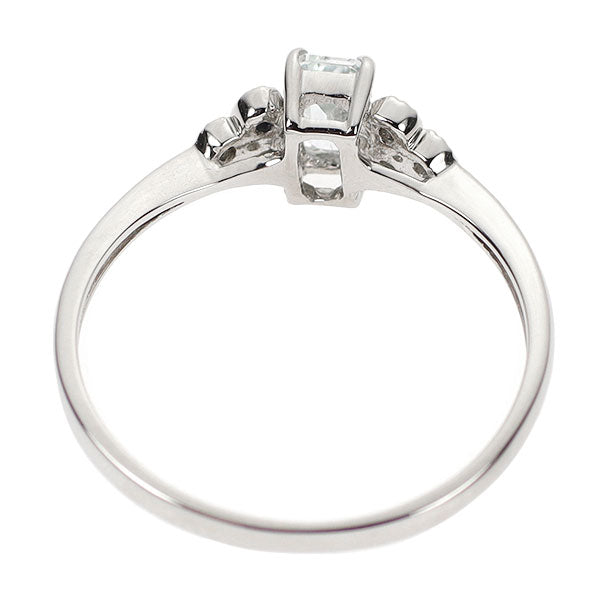 新品 希少 Pt950 エレメージェバイト ダイヤモンド リング 0.28ct D0.03ct 【エスコレ】