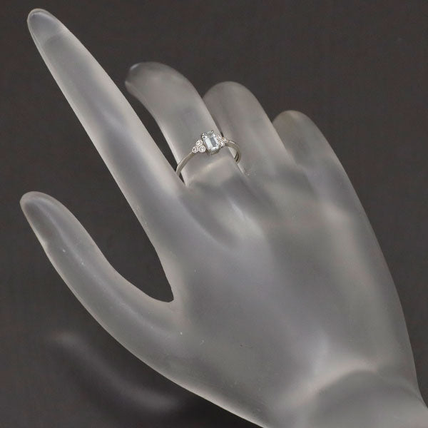 新品 希少 Pt950 エレメージェバイト ダイヤモンド リング 0.28ct D0.03ct 【エスコレ】
