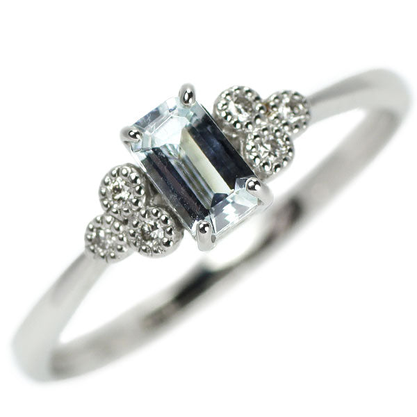 新品 希少 Pt950 エレメージェバイト ダイヤモンド リング 0.28ct D0.03ct 【エスコレ】