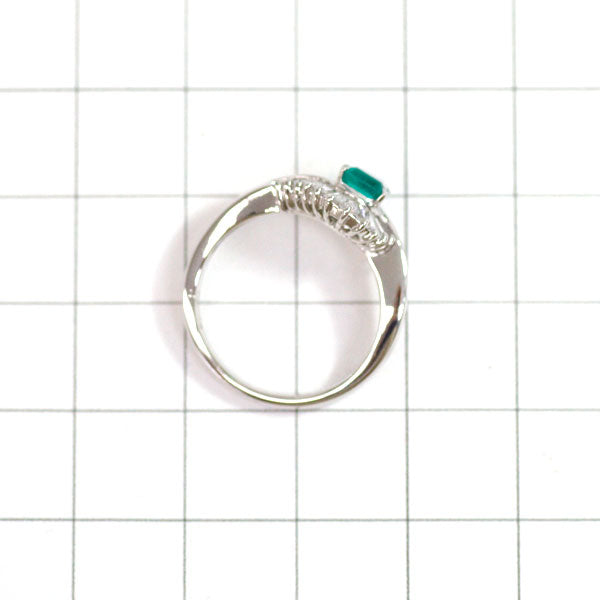 Pt900 エメラルド ダイヤモンド リング 0.55ct D0.71ct