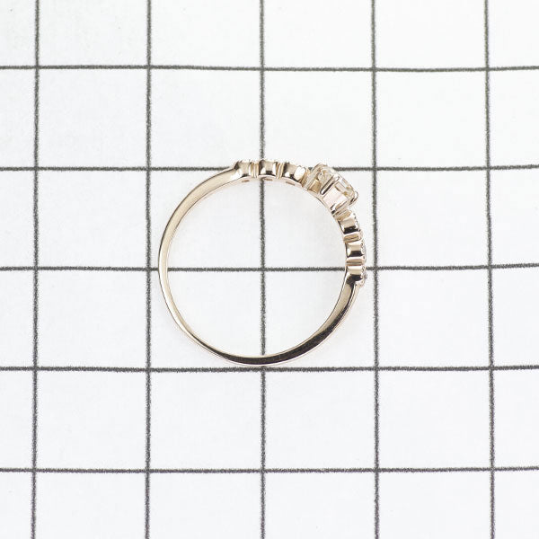 新品 K18PG アッシャーカット/ローズカット ダイヤモンド リング 0.29ct D0.04ct 【エスコレ】