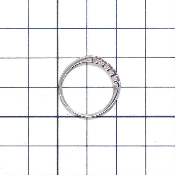 K18WG 天然ピンク/ブラウン ダイヤモンド リング 0.20ct