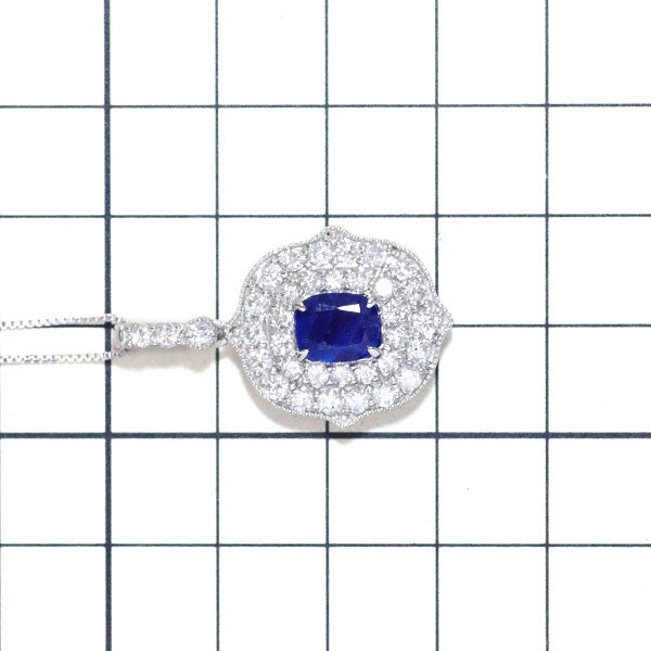 希少 Pt アウイナイト ダイヤモンド ペンダントネックレス 1.236ct D1.63ct