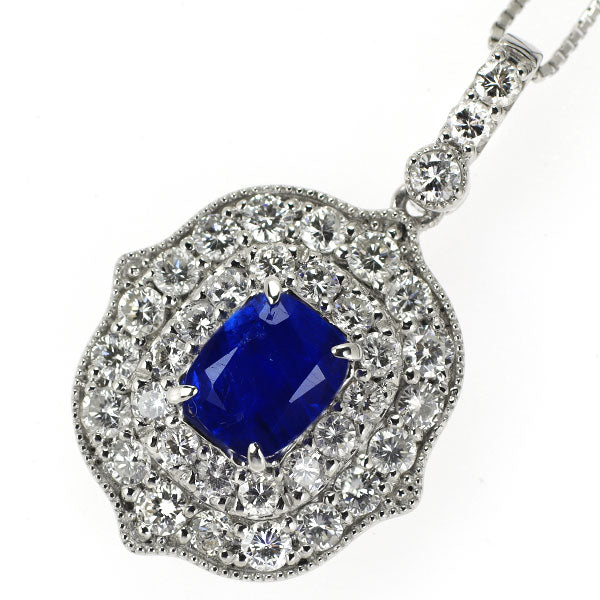 希少 Pt アウイナイト ダイヤモンド ペンダントネックレス 1.236ct D1.63ct