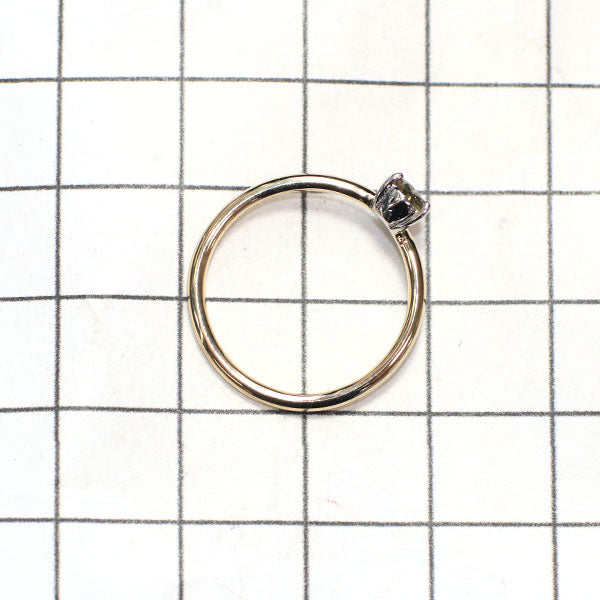 New K18/Pt950 Natural Yellow Diamond Ring 0.188ct FLBY SI2 Forged/Handmade [Escore] 