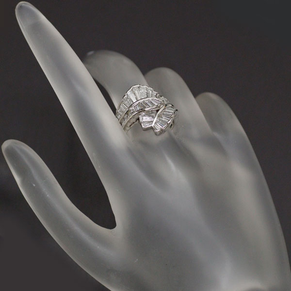 Pt900 ダイヤモンド リング 3.41ct