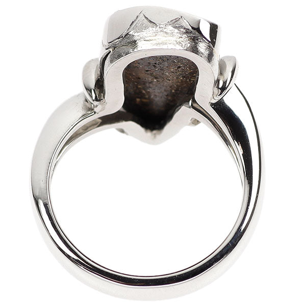 Pt900 ボルダーオパール ダイヤモンド リング 5.35ct D0.10ct