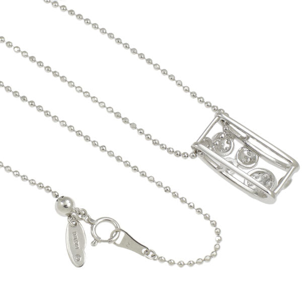 田崎真珠 K18WG ダイヤモンド ペンダントネックレス 0.29ct