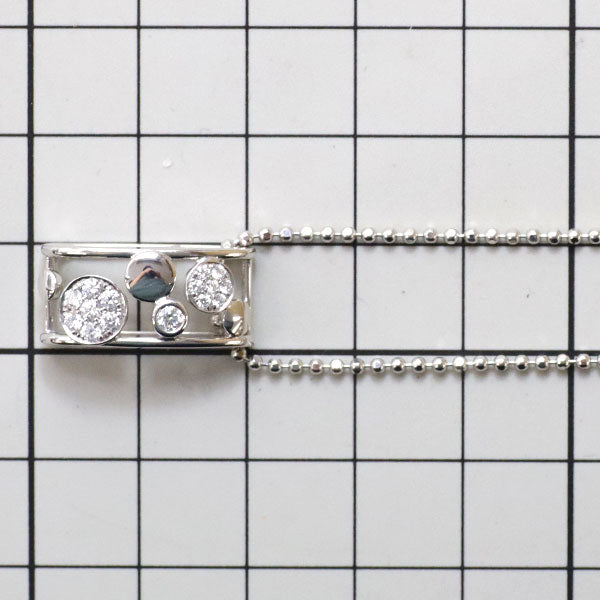 田崎真珠 K18WG ダイヤモンド ペンダントネックレス 0.29ct
