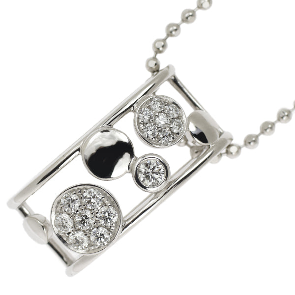 田崎真珠 K18WG ダイヤモンド ペンダントネックレス 0.29ct