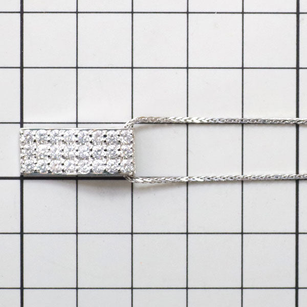 Pt900/ Pt850 ダイヤモンド ペンダントネックレス 1.18ct パヴェ