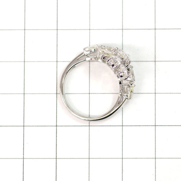 Pt900 ペアシェイプ ダイヤモンド リング 1.243ct M SI2 D1.39ct