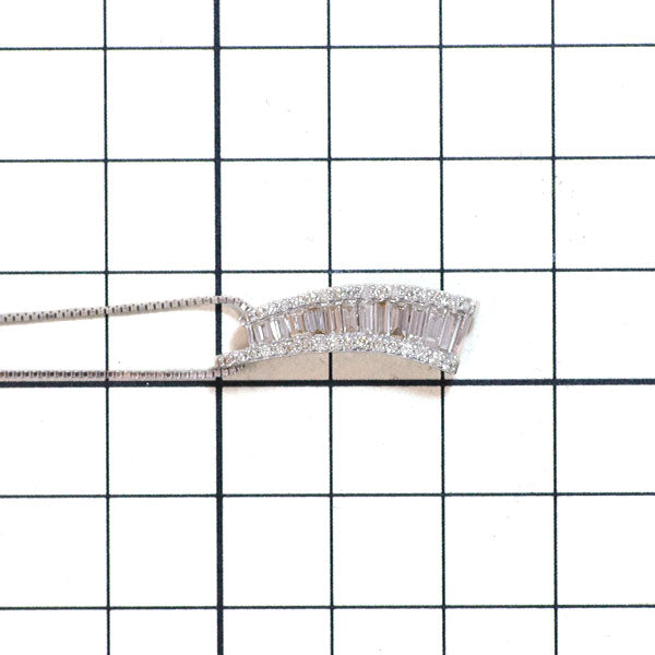 K18WG ダイヤモンド ペンダントネックレス 0.78ct