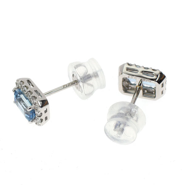 【片耳】PT900 サンタマリア アクアマリン ダイヤモンド ピアス Amazon | pt900 天然 サンタマリア アクアマリン 3.5mm ピアス