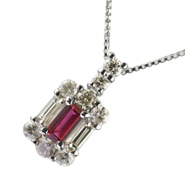 ❤️Pt900✨ルビー0.16ct✨ダイヤ0.18ct✨pt850チャームトップ✨ ❤️Pt900✨ルビー0.16ct✨ダイヤ0.18ct✨pt850チャームトップ✨