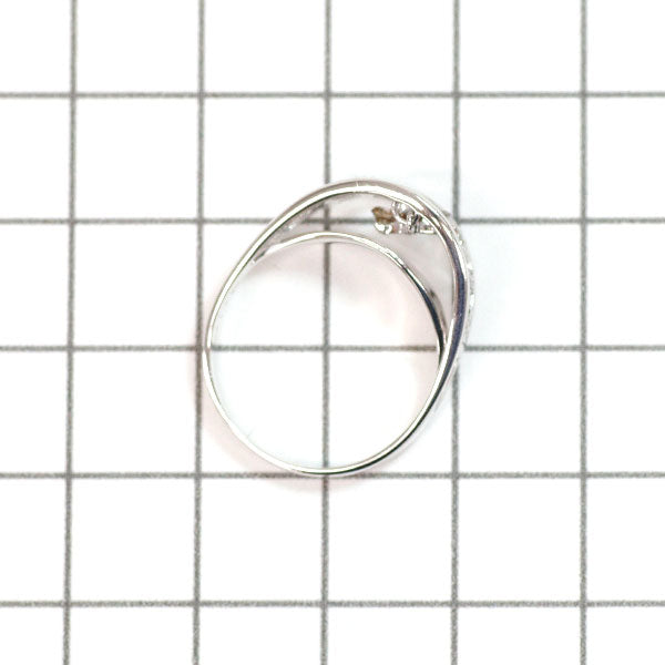 K18WG ダイヤモンド リング 0.21ct D0.10ct ダンシング