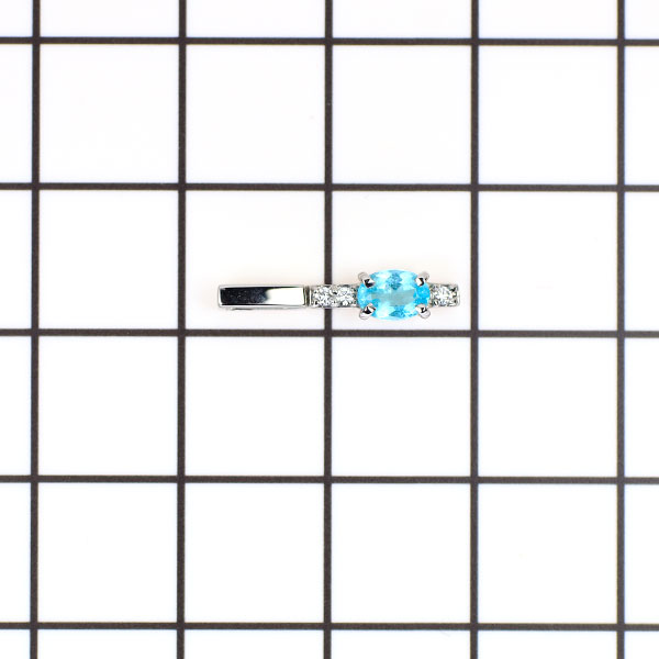 新品 Pt900 パライバトルマリン ダイヤモンド ペンダントトップ 0.25ct D0.02ct