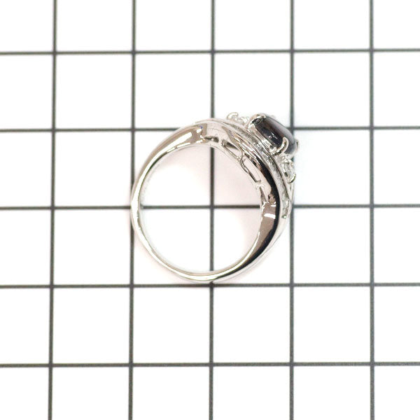 Pt900 ブラックオパール ダイヤモンド リング 0.67ct D0.68ct
