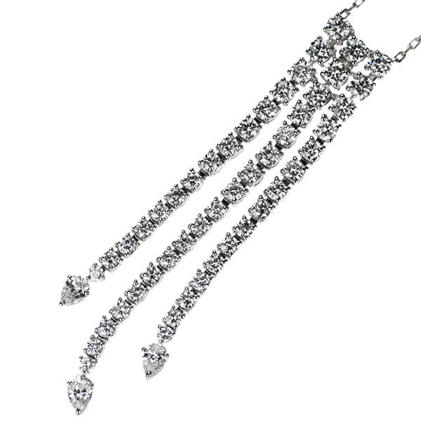 ミキモト K18WG ダイヤモンド ペンダントネックレス 2.80ct