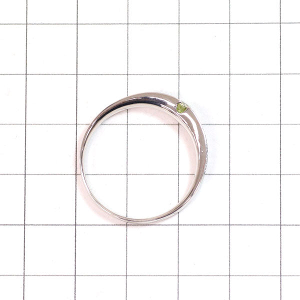 K18WG トリートグリーンダイヤモンド リング 0.30ct D0.36ct