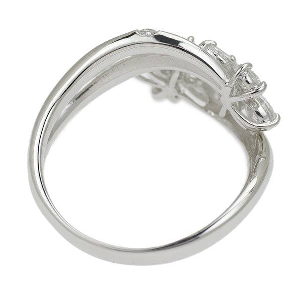 Pt900 ダイヤモンド リング 0.67ct フラワー