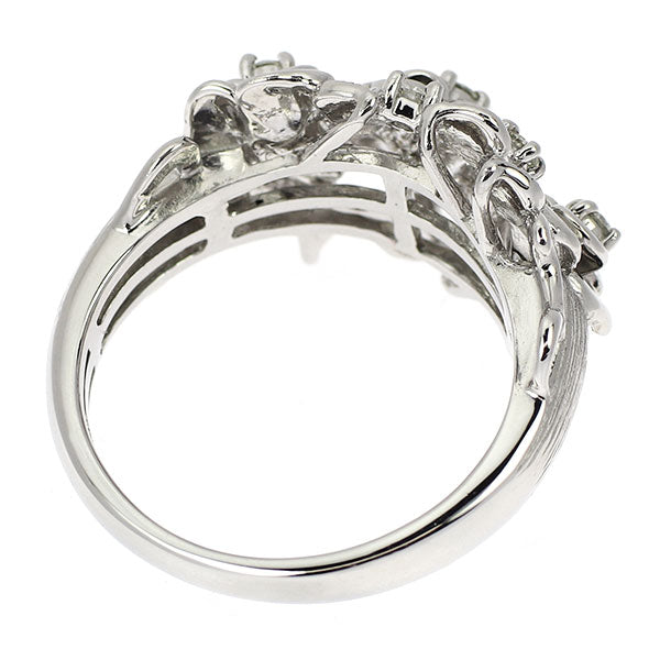 Pt900 ダイヤモンド リング 0.16ct 薔薇