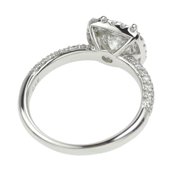 Pt900 ダイヤモンド リング 1.030ct E VVS2 VG D0.48ct