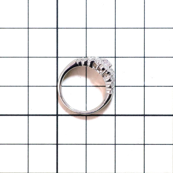 希少 Pt900 天然ピンク ダイヤモンド リング 0.191ct FLPP I1 D0.82ct フラワー