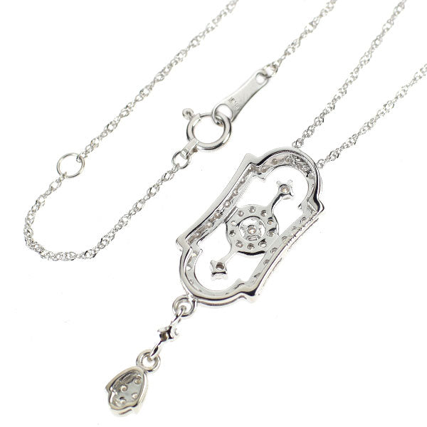 K18WG ダイヤモンド ペンダントネックレス 0.40ct