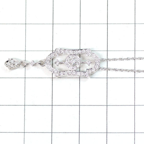 K18WG ダイヤモンド ペンダントネックレス 0.40ct