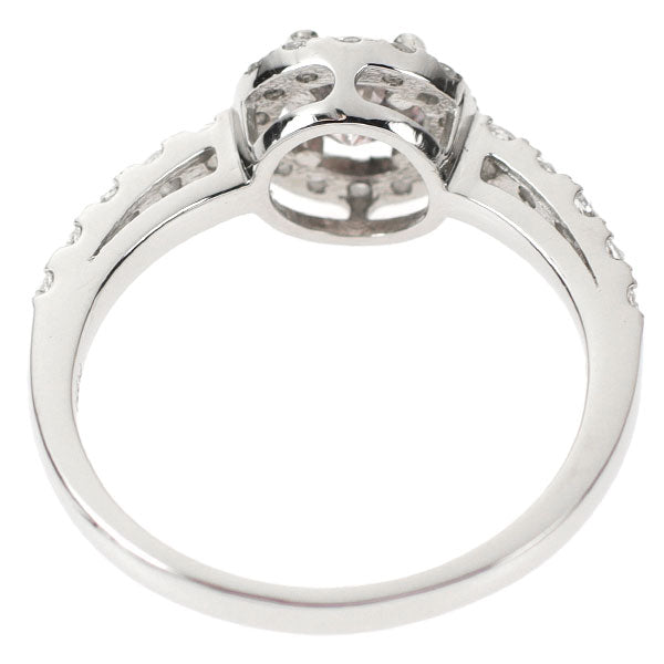 新品 希少 Pt950 天然ピンクダイヤモンド リング 0.622ct FPP I1 D0.25ct【エスコレ】