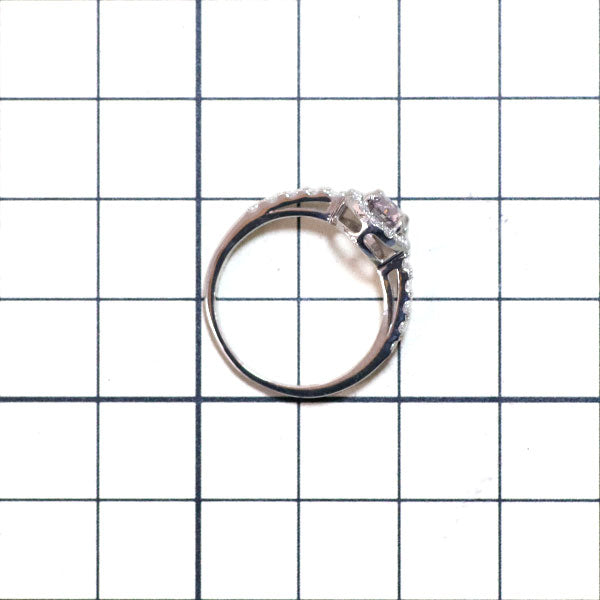 新品 希少 Pt950 天然ピンクダイヤモンド リング 0.622ct FPP I1 D0.25ct【エスコレ】