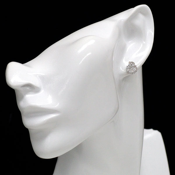 K18WG ダイヤモンド ピアス 1.00ct