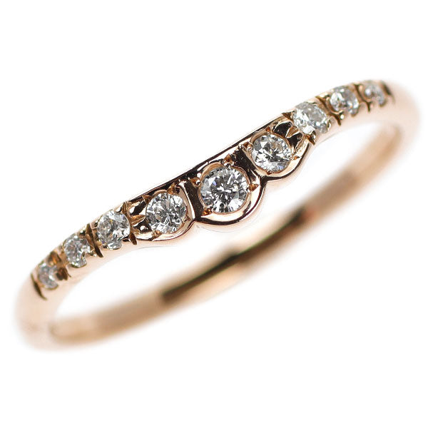スタージュエリー K18PG ダイヤモンド リング 0.12ct